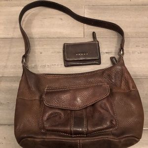 Fossil Leather Handbag with wallet 75082